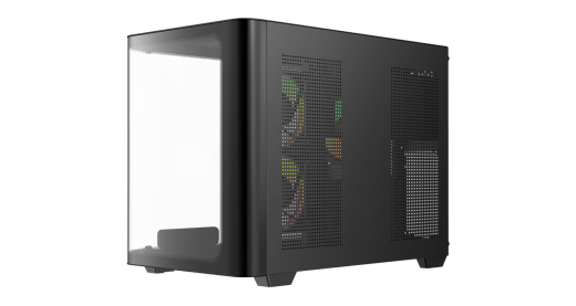 Корпус Ocypus Iota C50 BK Curve ARGB Digital mATX/ITX 2xUSB Type-C Черный Iota-C50-BKD300CD-GL