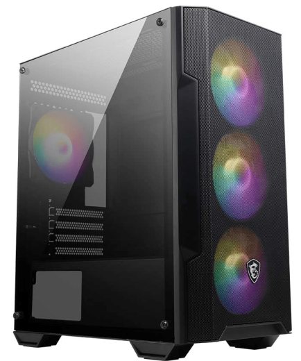 Компьютерный корпус MSI MAG FORGE M100R mATX/Mini-ITX  2xUSB2.0 USB3.2 Audio 4x ARGB FAN mATX