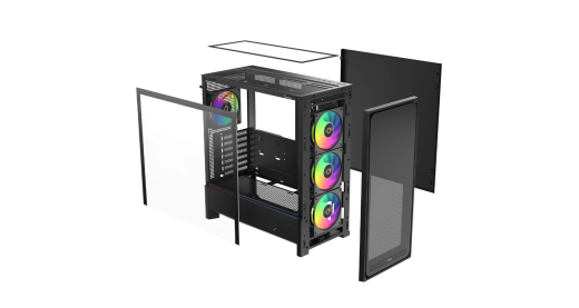 Корпус Ocypus Delta C70 BK ARGB EATX/ATX/mATX/ITX Type-C Черный Delta-C70-BKG400XX-GL