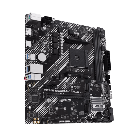 Материнская плата ASUS PRIME B550M-K ARGB AM4 2xDDR4 4xSATA3 RAID 2xM.2 HDMI DP mATX 1 Type-C