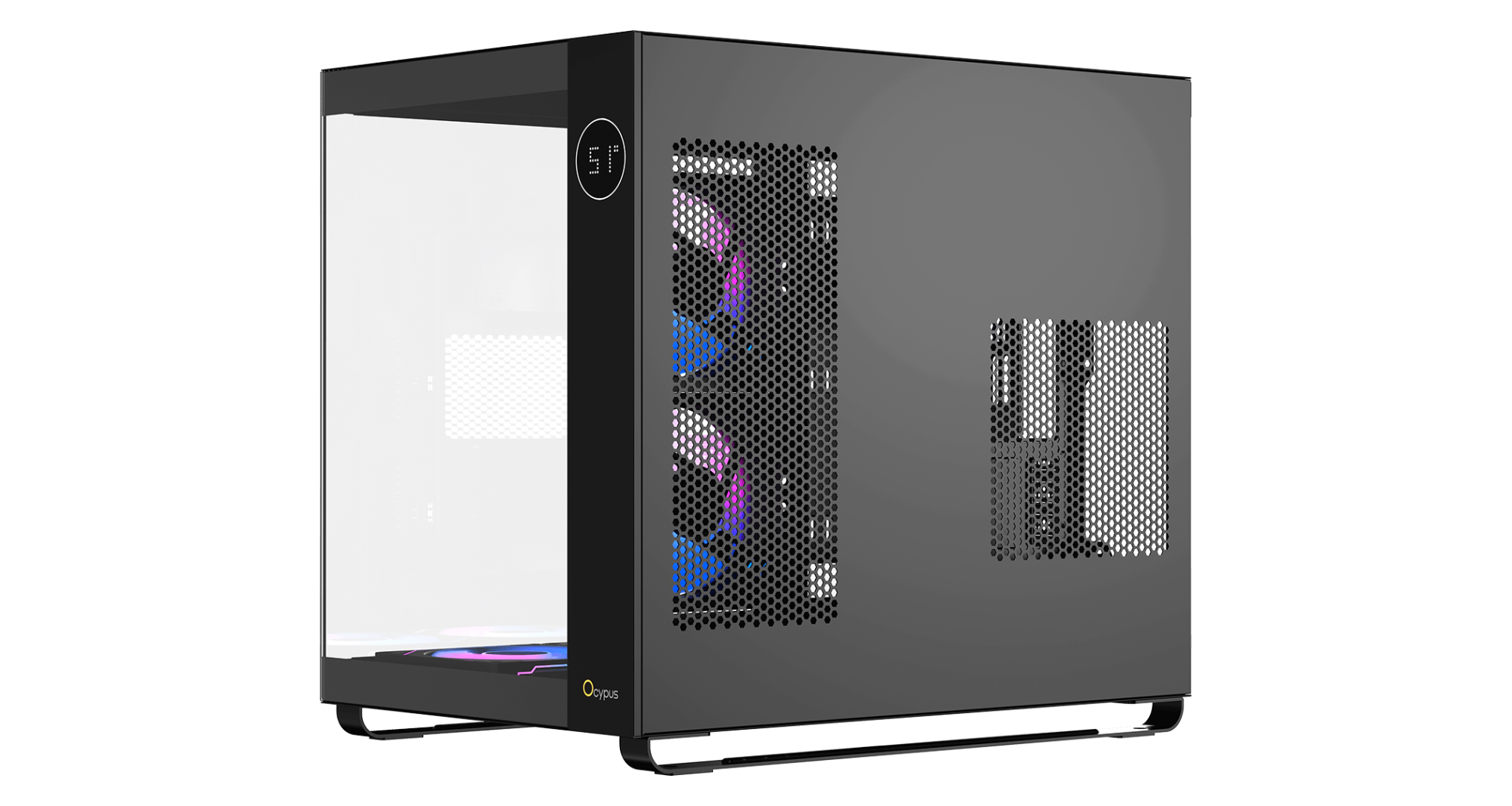 Корпус Ocypus Iota C70 BK ARGB ATX/mATX/mITX 2xUSB, Type-C, Черный, Iota-C70-BKD600XX-GL