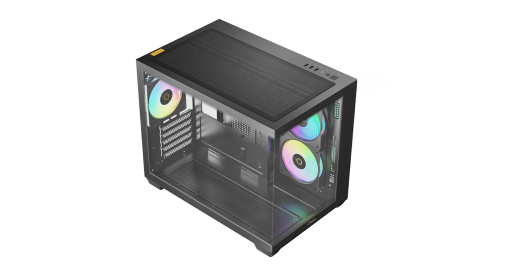Корпус Ocypus Gamma C54 BK ARGB mATX/ITX 3xUSB Черный Gamma-C54-BKD300XX-GL