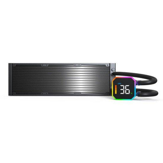 Водяное охлаждение для CPU Montech HyperFlow Digital 360 (B) TDP 350W 3x120 115x-1851/AM3-AM5 Black