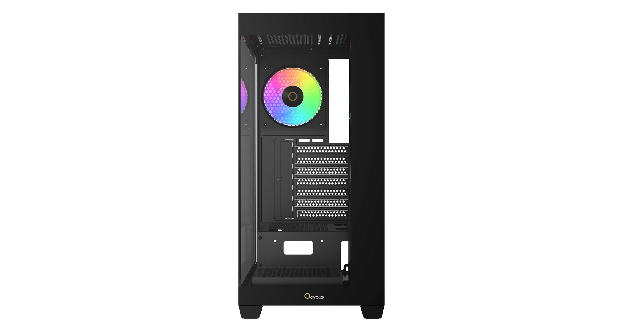 Корпус Ocypus Gamma C72 BK ARGB ATX/mATX/ITX 3xUSB Черный Gamma-C72-BKD400XX-GL
