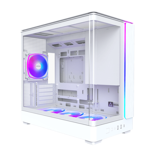 Корпус Montech KING 15 PRO (W) Micro-ATX/Mini-ITX 2xUSB3.0 1xType-C 1xAudio Белый