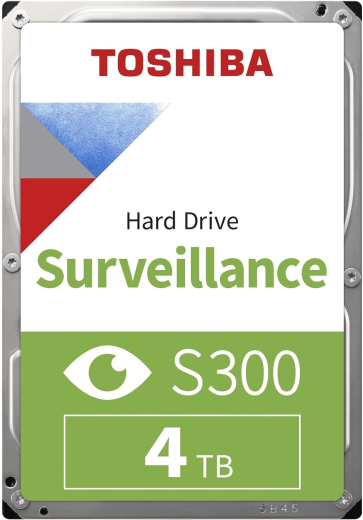 Жесткий диск для Видеонаблюдения HDD  4Tb TOSHIBA S300 Surveillance 5400rpm SATA3 3,5" HDWT840UZSVA