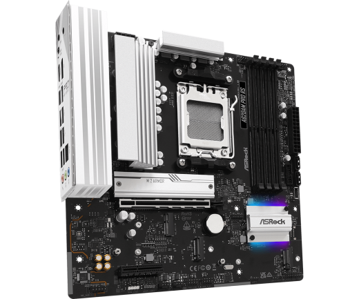 Материнская плата ASRock A620AM PRO RS AM5 4xDDR5 2xSATA3 RAID 3xM.2 Type-C HDMI DP mATX