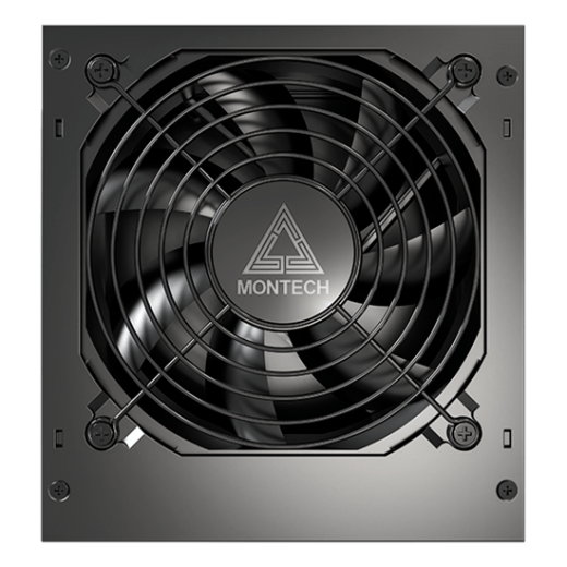 Блок питания Montech  650W, APX 650W, Non Modular, ATX, 80+ WHITE, КПД 90%, Fan 120mm, Черный