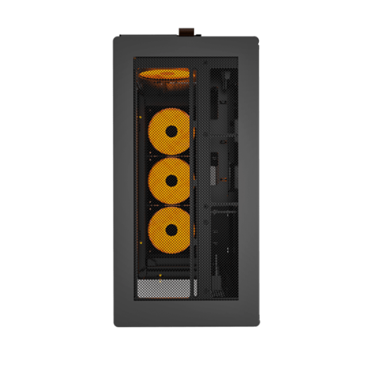 Корпус Montech HS02 PRO (B) ATX/Micro-ATX/Mini-ITX (Back-Connected MB) 2xUSB 1xType-C 1xAudio Черный
