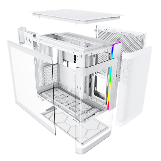 Корпус Montech KING 95 (W) ATX/Micro-ATX/Mini-ITX 2xUSB3.0 1xType-C 1xAudio 1xMic Белый
