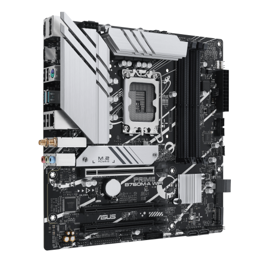 Материнская плата ASUS PRIME B760M-A WIFI, LGA1700 4xDDR5 4xSATA3 2xM.2 RAID 2xHDMI DP mATX