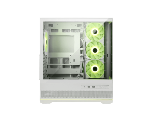Компьютерный корпус MSI MAG PANO 110R PZ WHITE ATX/mATX/mITX, Back connect:ATX/mATX Type-C White