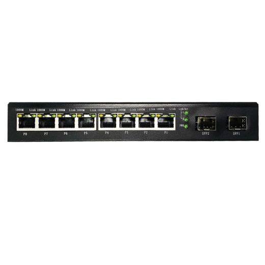 неуправляемый poe коммутатор ok-6208ge-sfp