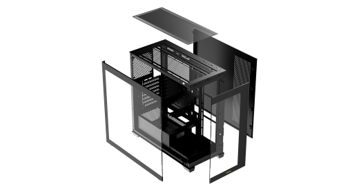 Корпус Ocypus Gamma C72 BK ATX/mATX/ITX 3xUSB Черный Gamma-C72-BKD000XX-GL