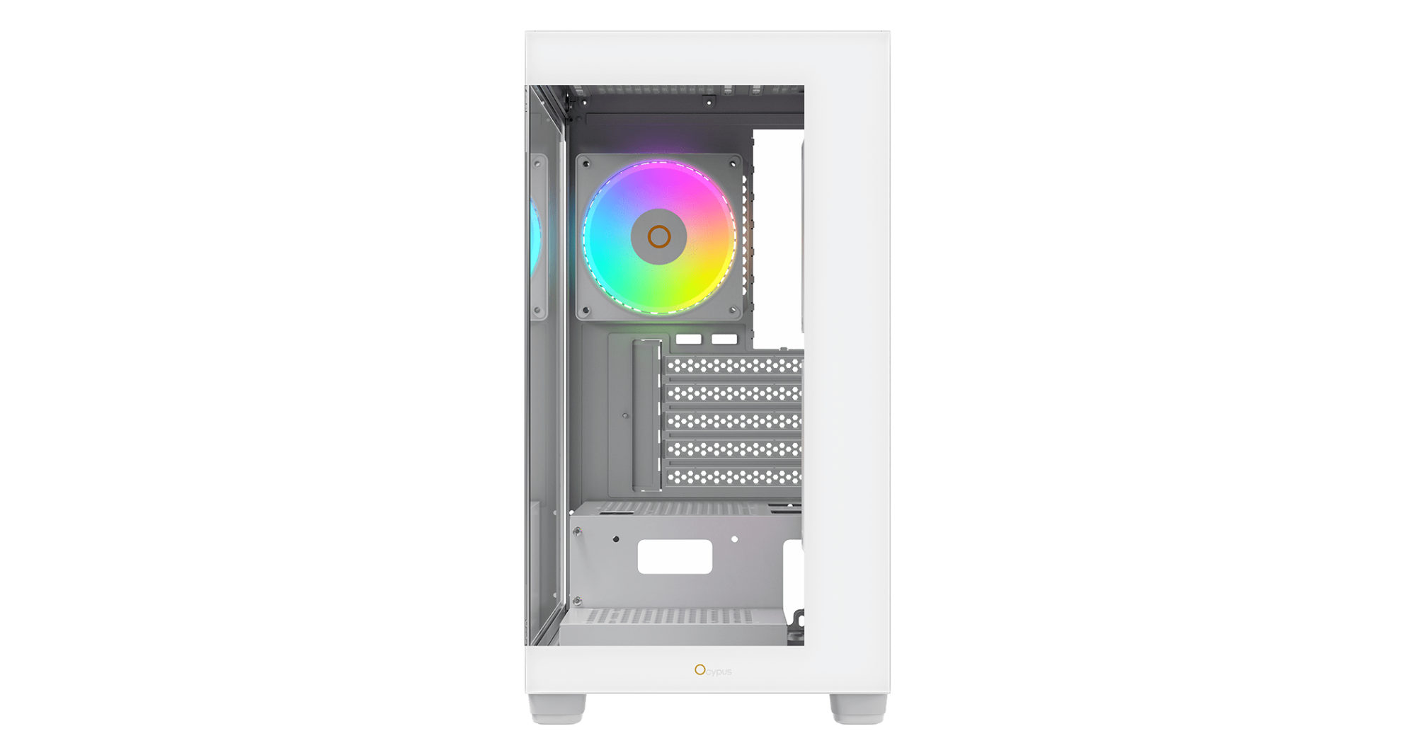 Корпус Ocypus Gamma C52 WH ARGB mATX/ITX 3xUSB Белый Gamma-C52-WHD300XX-GL