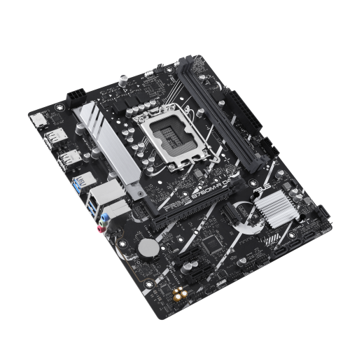 Материнская плата ASUS PRIME B760M-R D4, LGA1700 2xDDR4 4xSATA3 2xM.2 RAID 1xHDMI mATX