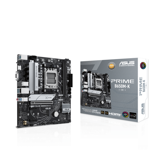 Материнская плата ASUS PRIME B650M-K AM5 2xDDR5 4xSATA3 RAID 2xM.2 VGA HDMI DP mATX