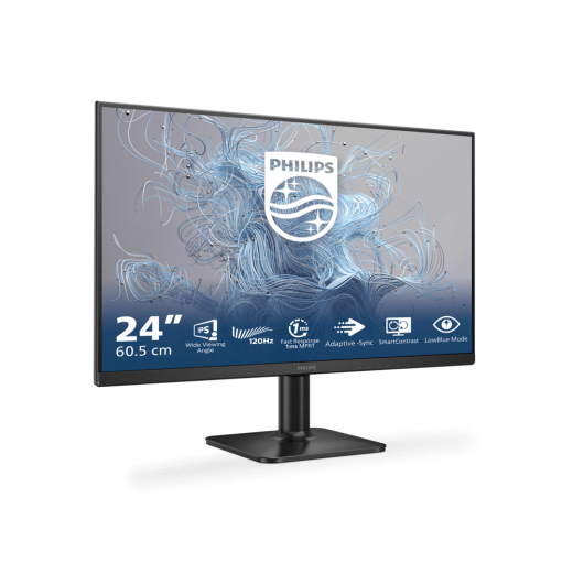 Монитор 23,8" PHILIPS 24E2N1110/01/0 IPS 1920x1080 120Hz 4мс 300кд/м 1300:1 1xHDMI 1xVGA Черный