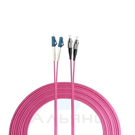 Патчкорд LC/UPC-LC/UPC   2мм MM 50/125 OM4 Duplex - 7 м