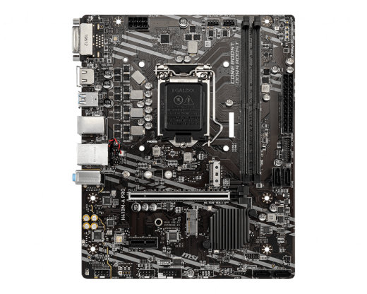 Материнская плата MSI H410M-A PRO LGA1200 iH410 2xDDR4 4xSATA3 2xM.2 DVI HDMI mATX