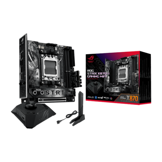 Материнская плата ASUS ROG STRIX X870-I GAMING WIFI AM5 2xDDR5 2xSATA RAID 2xM.2 HDMI WiFi Mini-ITX