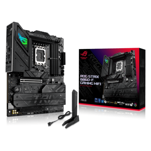 Материнская плата ASUS ROG STRIX B860-F GAMING WIFI, LGA1851 B860 4xDDR5 4xSATA 4xM.2 HDMI DP ATX