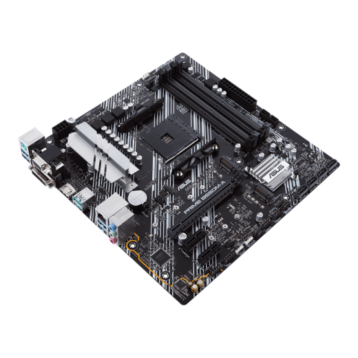 Материнская плата ASUS PRIME B550M-A  AM4 4xDDR4 4xSATA3 RAID 2xM.2 DVI-D D-Sub HDMI mATX