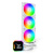 Водяное охлаждение для CPU Montech HyperFlow Digital 360 (W) TDP 350W 3x120 115x-1851/AM3-AM5 White