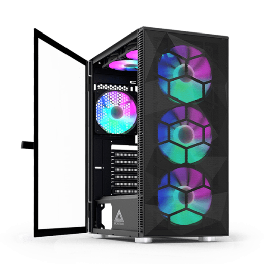 Корпус Montech X3 MESH (B) ATX/Micro-ATX/Mini-ITX 1xUSB3.0 2xUSB2.0 1xAudio 1xMic Черный
