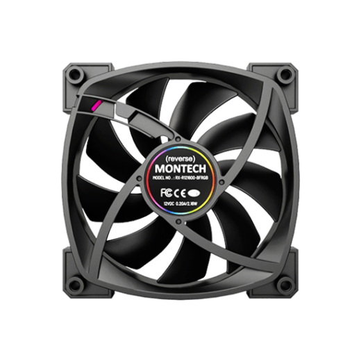 Вентилятор для корпуса Montech RX120 3 in 1 Pack (B) 3x(120x120x25mm)/800-1600RPM/59CFM/Rever Черный
