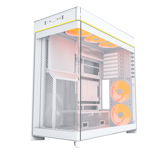 Корпус Montech HS02 PRO (W) ATX/Micro-ATX/Mini-ITX (Back-Connected MB) 2xUSB 1xType-C 1xAudio Белый