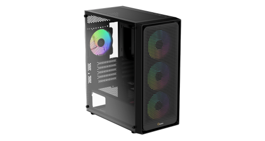 Корпус Ocypus Gamma C50 BK ARGB mATX/ITX 3xUSB Черный Gamma-C50-BKG400XX-GL
