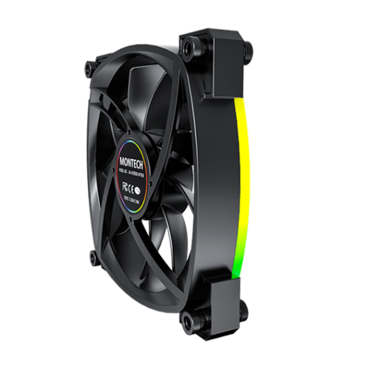 Вентилятор для корпуса Montech AX120 3 in 1 Pack (B) 3x(120x120x25mm)/800-1600RPM/59CFM/27db Черный