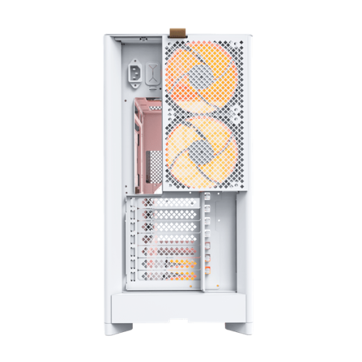 Корпус Montech HS02 PRO (W) ATX/Micro-ATX/Mini-ITX (Back-Connected MB) 2xUSB 1xType-C 1xAudio Белый
