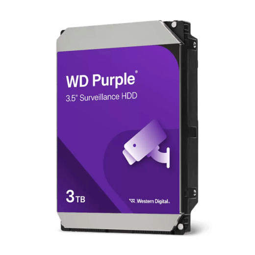 Жесткий диск для видеонаблюдения HDD  3Tb Western Digital Purple SATA 6Gb/s 128Mb 3,5" WD34PURZ