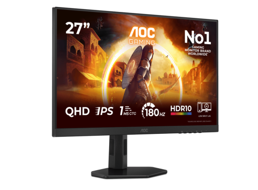 Монитор Игровой 27" AOC Q27G4XF/01/00 IPS 2560x1440 180Hz 1ms 300cd/m 1000:1 2xHDMI 1xDP Black