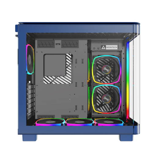 Корпус Montech KING 95 PRO (Prussian blue) ATX/Micro-ATX/Mini-ITX 2xUSB3.0 1xType-C 1xAudio Синий