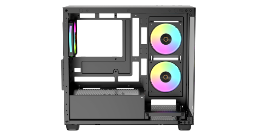 Корпус Ocypus Gamma C52 BK ARGB mATX/ITX 3xUSB Черный Gamma-C52-BKD300XX-GL