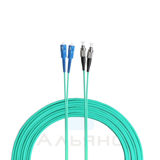 Патчкорд FC/UPC-SC/UPC  2мм MM 50/125 OM3 Duplex - 2 м