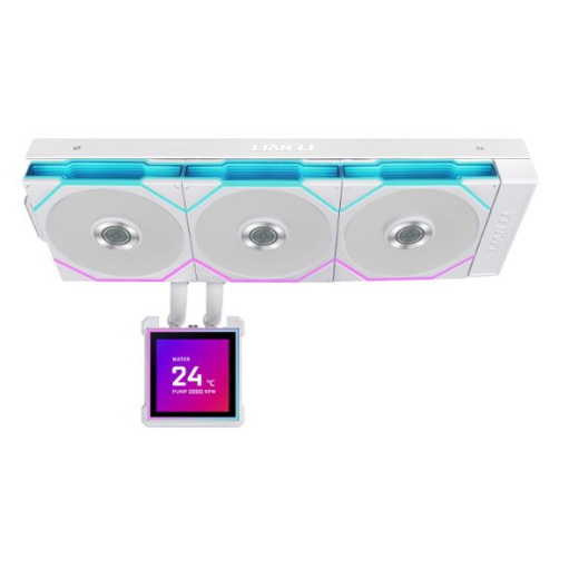 Водяное охлаждение для CPU Lian Li HydroShift II LCD-S 360TL 3x120mm White G89.GHS2LCDS36TFW.00