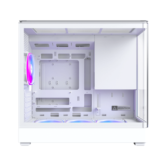 Корпус Montech KING 15 PRO (W) Micro-ATX/Mini-ITX 2xUSB3.0 1xType-C 1xAudio Белый