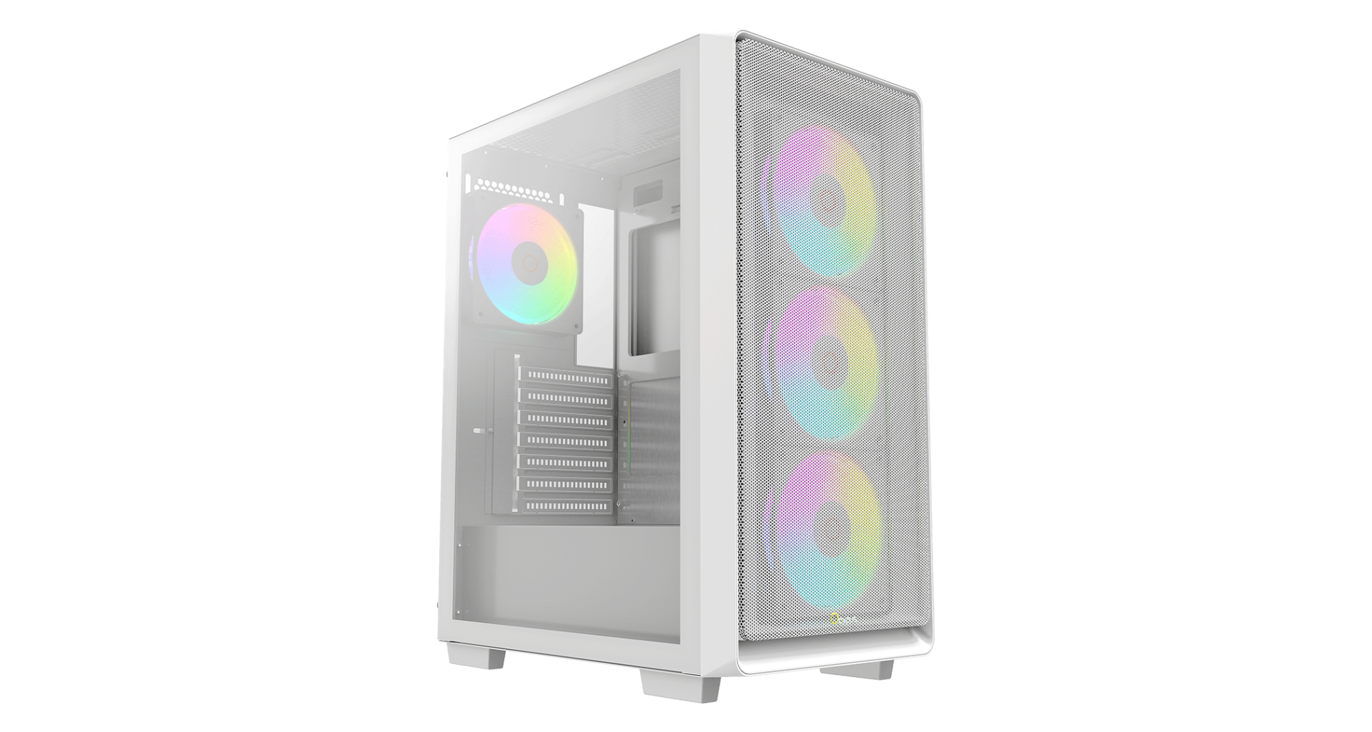 Корпус Ocypus Gamma C60 WH ARGB ATX/mATX/ITX 3xUSB Белый Gamma-C60-WHG400XX-GL