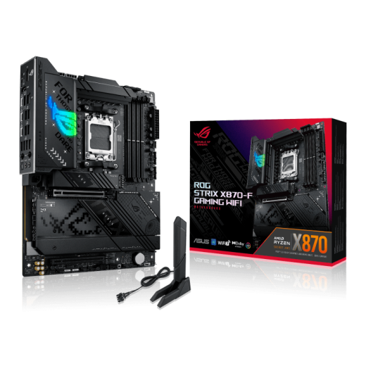 Материнская плата ASUS ROG STRIX X870-F GAMING WIFI AM5 4xDDR5 2xSATA RAID 4xM.2 HDMI DP WiFi ATX