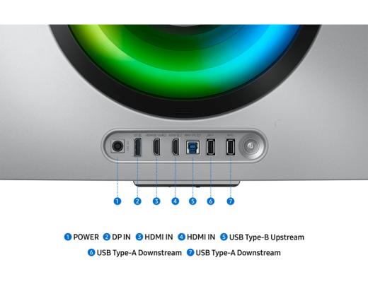 Монитор 34" SAMSUNG LS34DG852SIXCI OLED 3440x1440 175Hz 0.03мс 250кд/м2  Curved 2xDMI 1xDP 2xUSB3.0