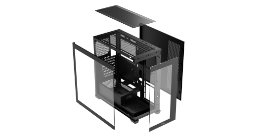 Корпус Ocypus Gamma C72 BK ARGB ATX/mATX/ITX 3xUSB Черный Gamma-C72-BKD400XX-GL