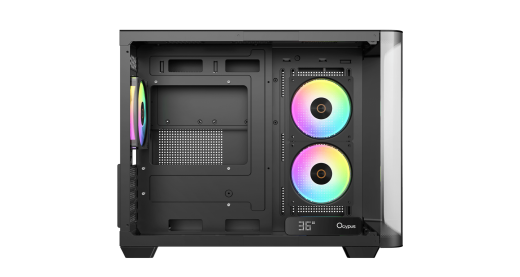 Корпус Ocypus Iota C50 BK Curve ARGB Digital mATX/ITX 2xUSB Type-C Черный Iota-C50-BKD300CD-GL