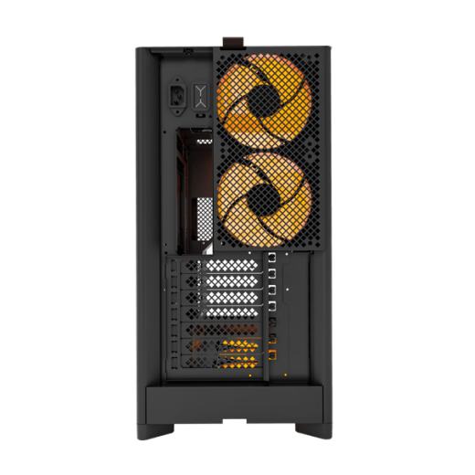 Корпус Montech HS02 PRO (B) ATX/Micro-ATX/Mini-ITX (Back-Connected MB) 2xUSB 1xType-C 1xAudio Черный