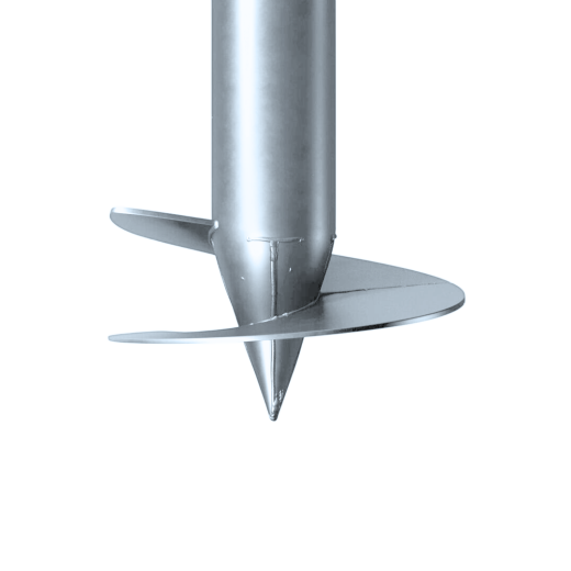 Свая лопастная 133х4,5 - 3,5м (покрытие - горячее цинкование)