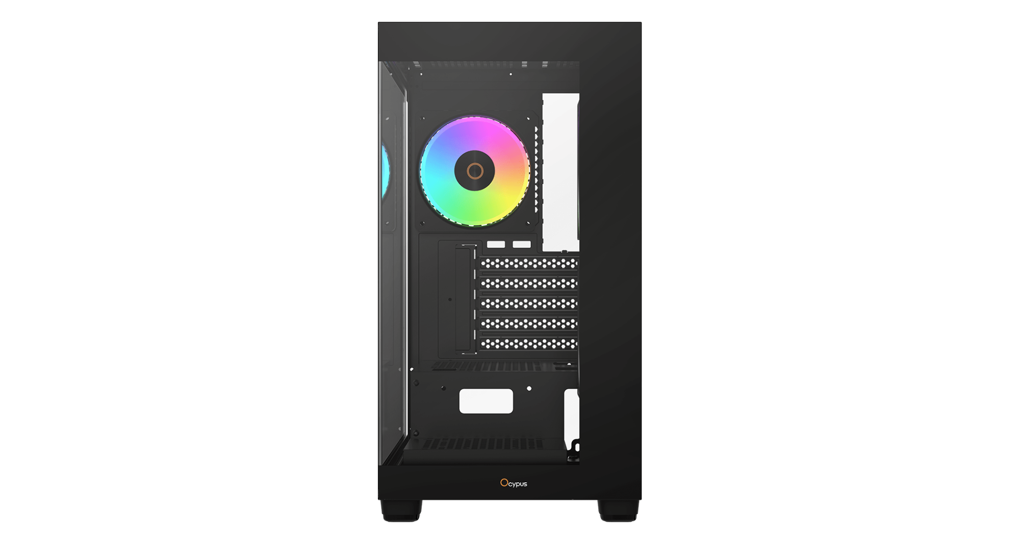 Корпус Ocypus Gamma C52 BK ARGB mATX/ITX 3xUSB Черный Gamma-C52-BKD300XX-GL