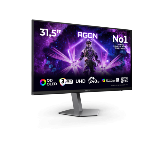 Монитор Игровой 31.5" AOC AG326UZD2 QD-OLED 3840x2160 240Hz 0,03ms 1000cd/m2 2xHDMI 1xDP 1xUSBC 2x8W